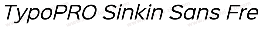 TypoPRO Sinkin Sans Free字体转换